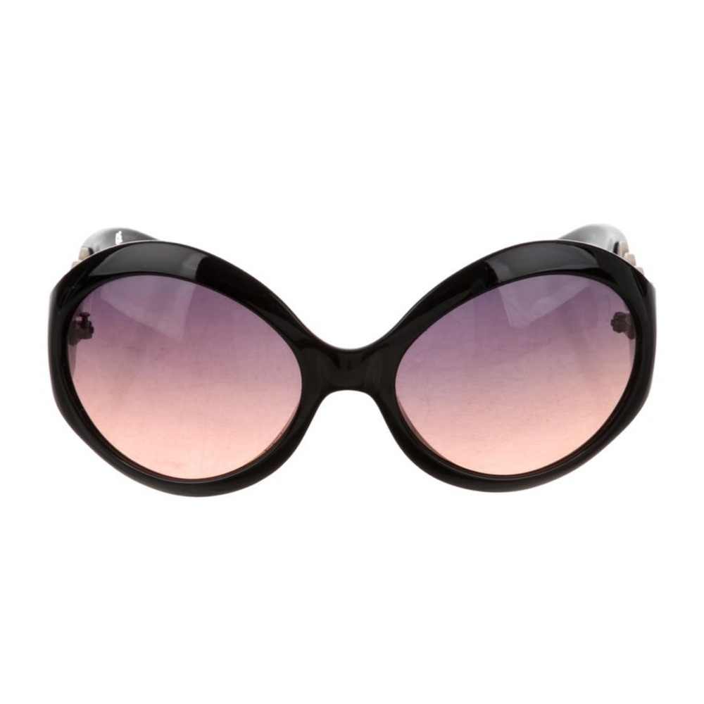 Tory Burch Black Acetate Sunglasses with Gradient Lenses, TY 9002